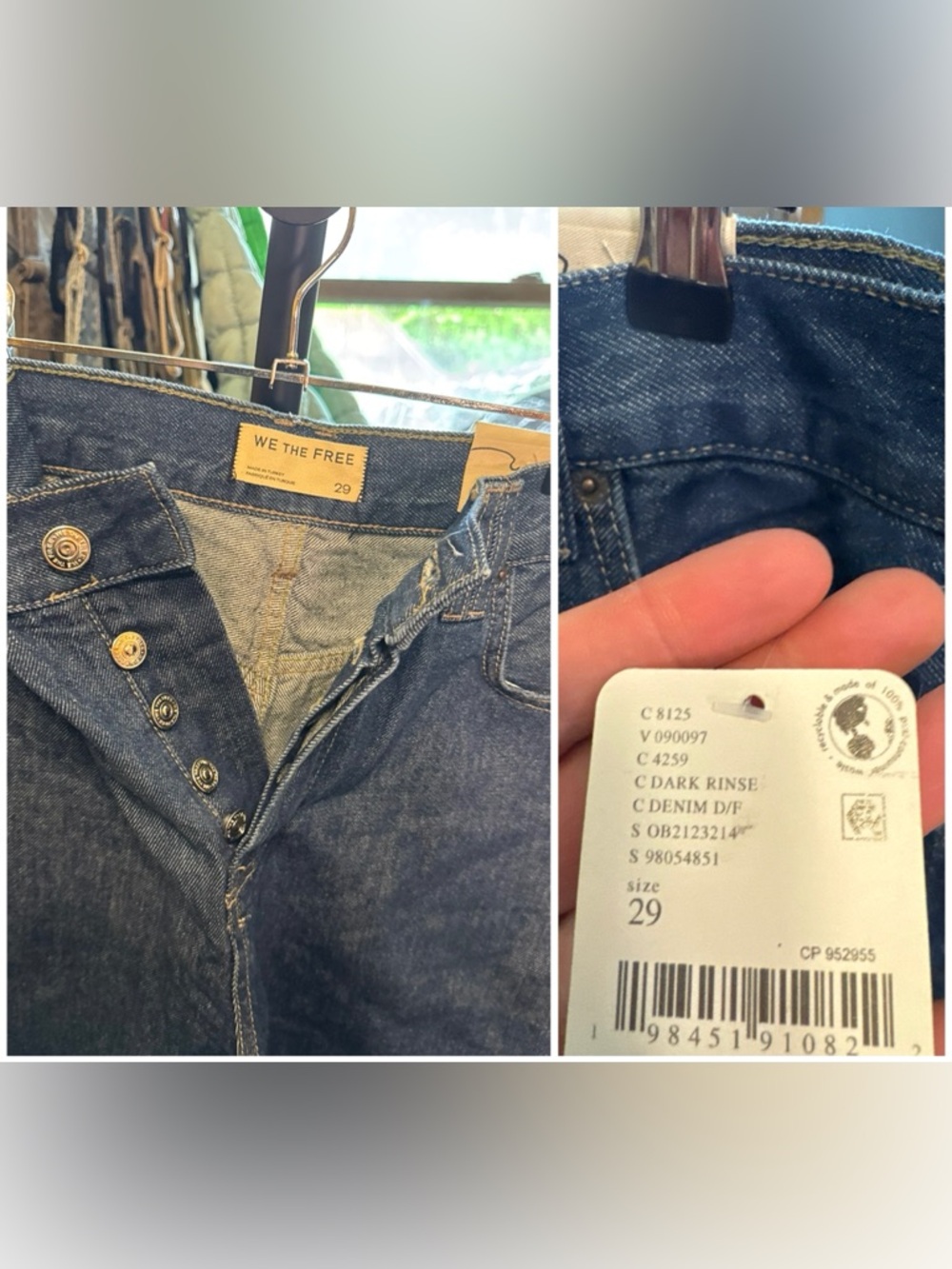NWT Free People We The Free Montana Shorts dark rinse denim blue 25, 27, 29, 31 - Picture 13 of 14